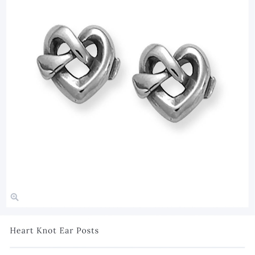 James Avery heart knot earrings